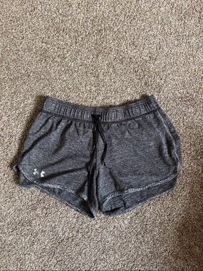 Under Armour Women's Dark Heather Gray Athletic Shorts